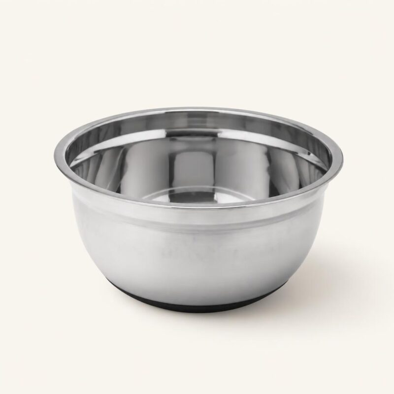 Miska stalowa z silikonową podstawą 24 cm
