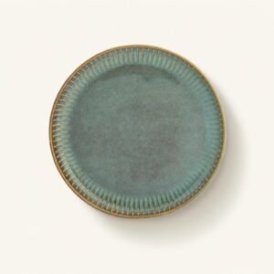 Talerz deserowy porcelanowy płytki 20,5 cm Reactive Sage
