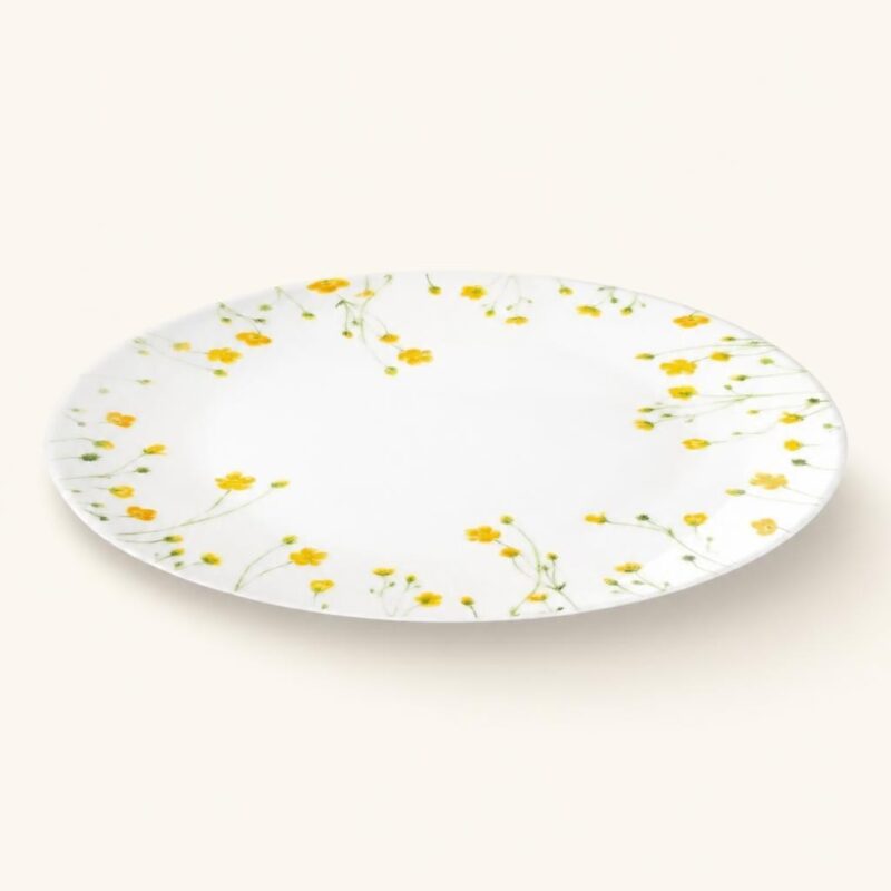 Talerzyk deserowy porcelanowy 19 cm w kwiaty