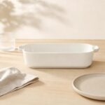 Naczynie porcelanowe do zapiekania 30,5 cm kremowe