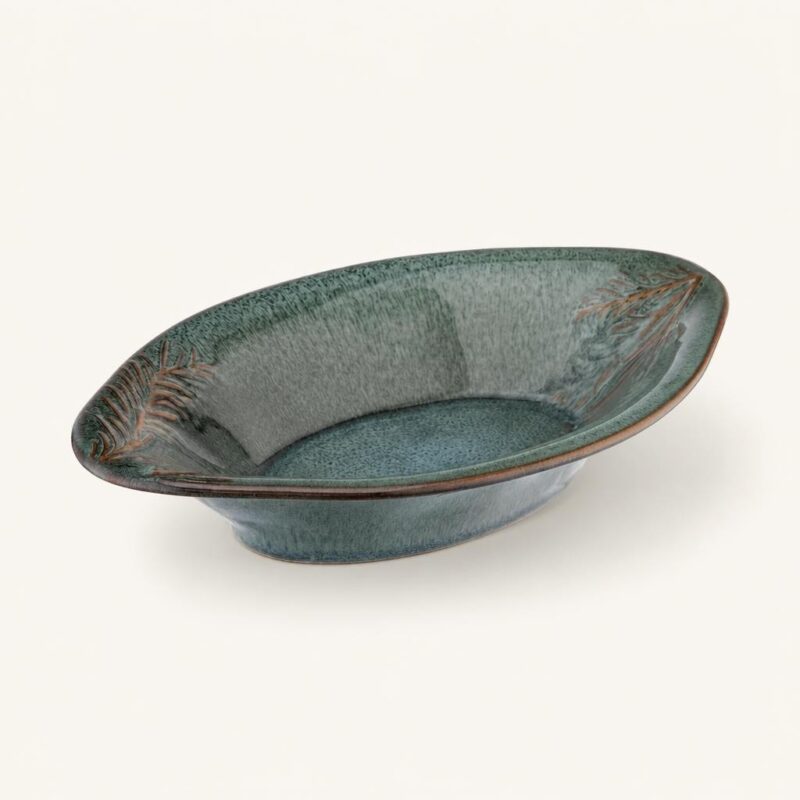 Półmisek ceramiczny 16,5x10 cm granatowy