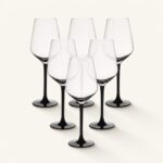 Kieliszki do wina czerwonego 370 ml Rubin Black 6 szt.