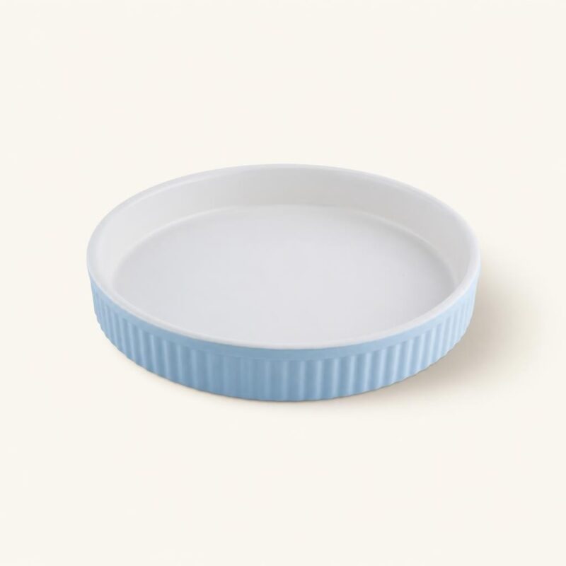 Forma do tarty ceramiczna 24 cm błękitna