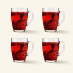 Kubki szklane 365 ml Lava 4 szt.
