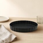 Forma do tarty porcelanowa 25 cm czarna
