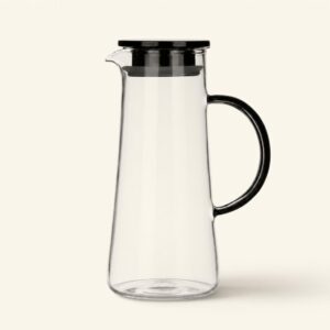 Dzbanek szklany 1,3 L czarny