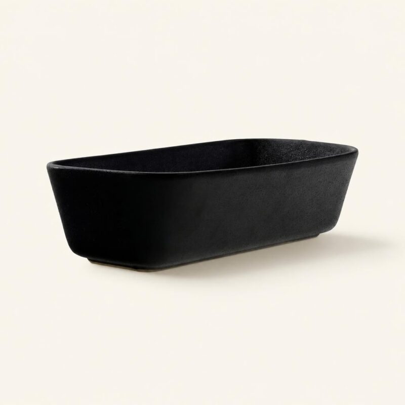 Forma do pieczenia chleba ceramiczna 26 cm czarna