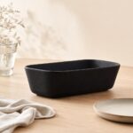Forma do pieczenia chleba ceramiczna 26 cm czarna