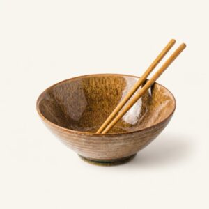 Miska ceramiczna (Ramen) z pałeczkami 1 L Ombres Insta