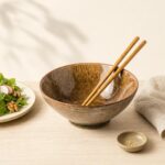 Miska ceramiczna (Ramen) z pałeczkami 1 L Ombres Insta