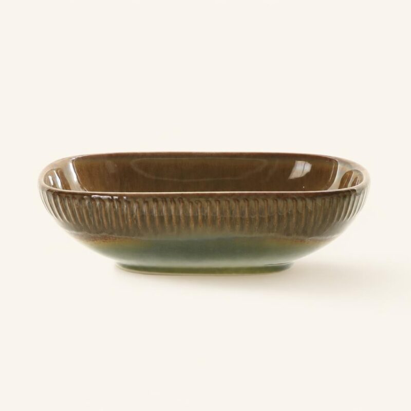 Miska ceramiczna prostokątna 19 cm Ombres Insta