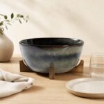 Waza ceramiczna z podstawką 4,1 L antracytowa