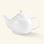 Dzbanek ceramiczny z zaparzaczem 1 L biały