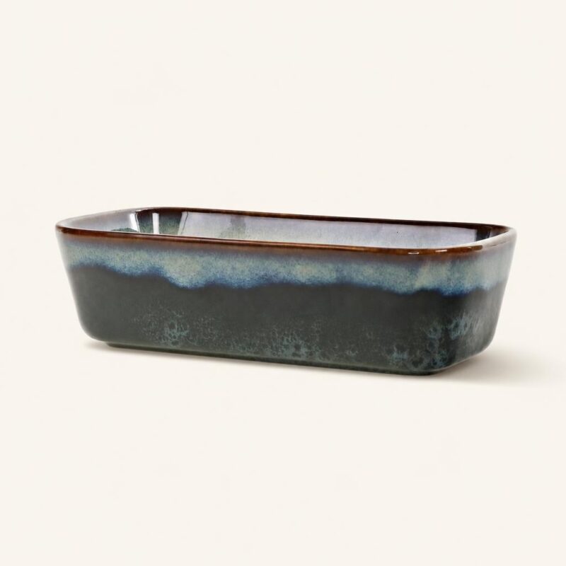 Forma do pieczenia chleba ceramiczna 26 cm zielona