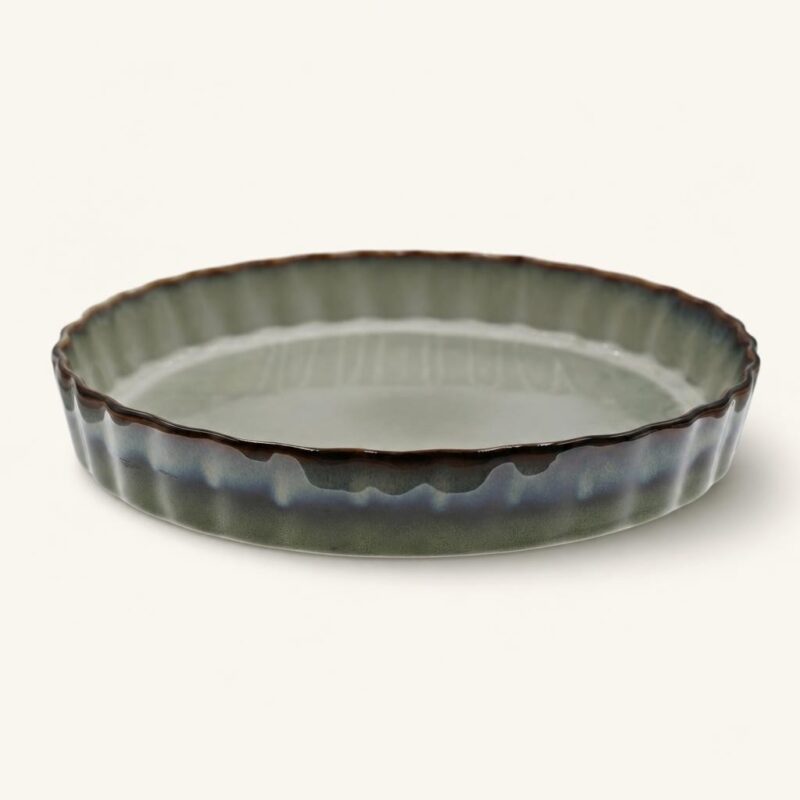 Forma do tarty ceramiczna 26 cm zielona