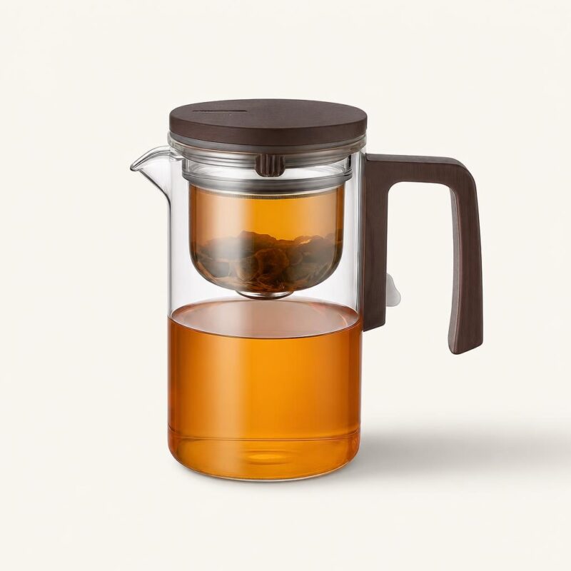 Dzbanek szklany z drewnem 750 ml