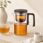 Dzbanek szklany z drewnem 750 ml