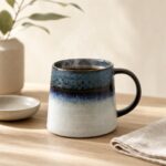 Kubek ceramiczny 400 ml granatowo-szary