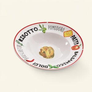 Talerz do makaronu porcelanowy głęboki 27 cm