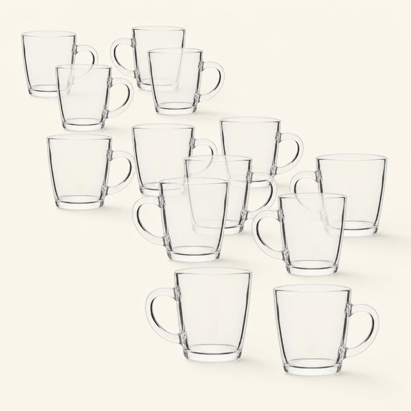 Szklanki z uchem 350 ml 12 szt.