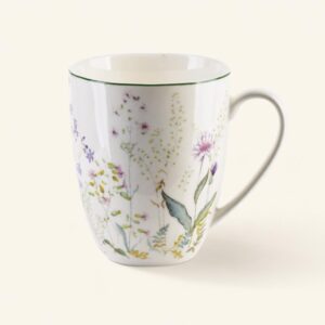 Kubek porcelanowy 300 ml Faccia Verde biały